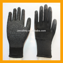 Black Industrial Heavy Work Grip Latex Dipped Gloves